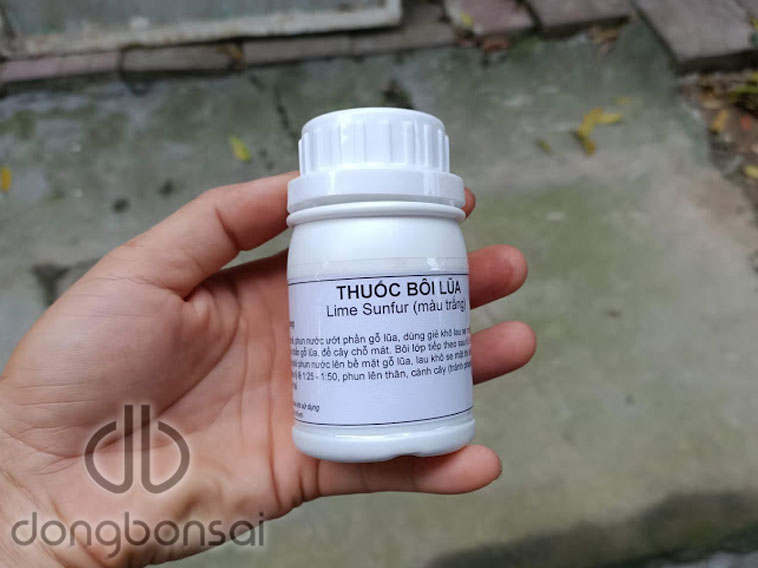 Thuốc bôi lũa bonsai chai 150ml màu trắng